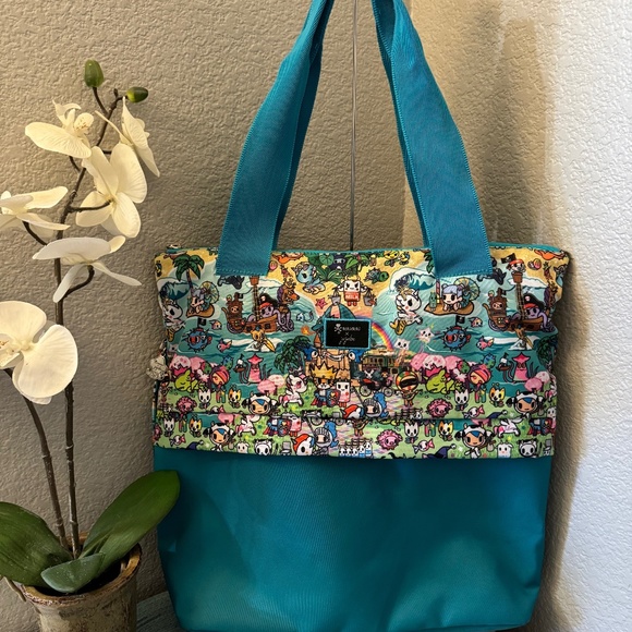 JuJuBe x Tokidoki All That Tote Fantasy  Paradise NWOT Diaper Bag/Beach Bag - Picture 1 of 10
